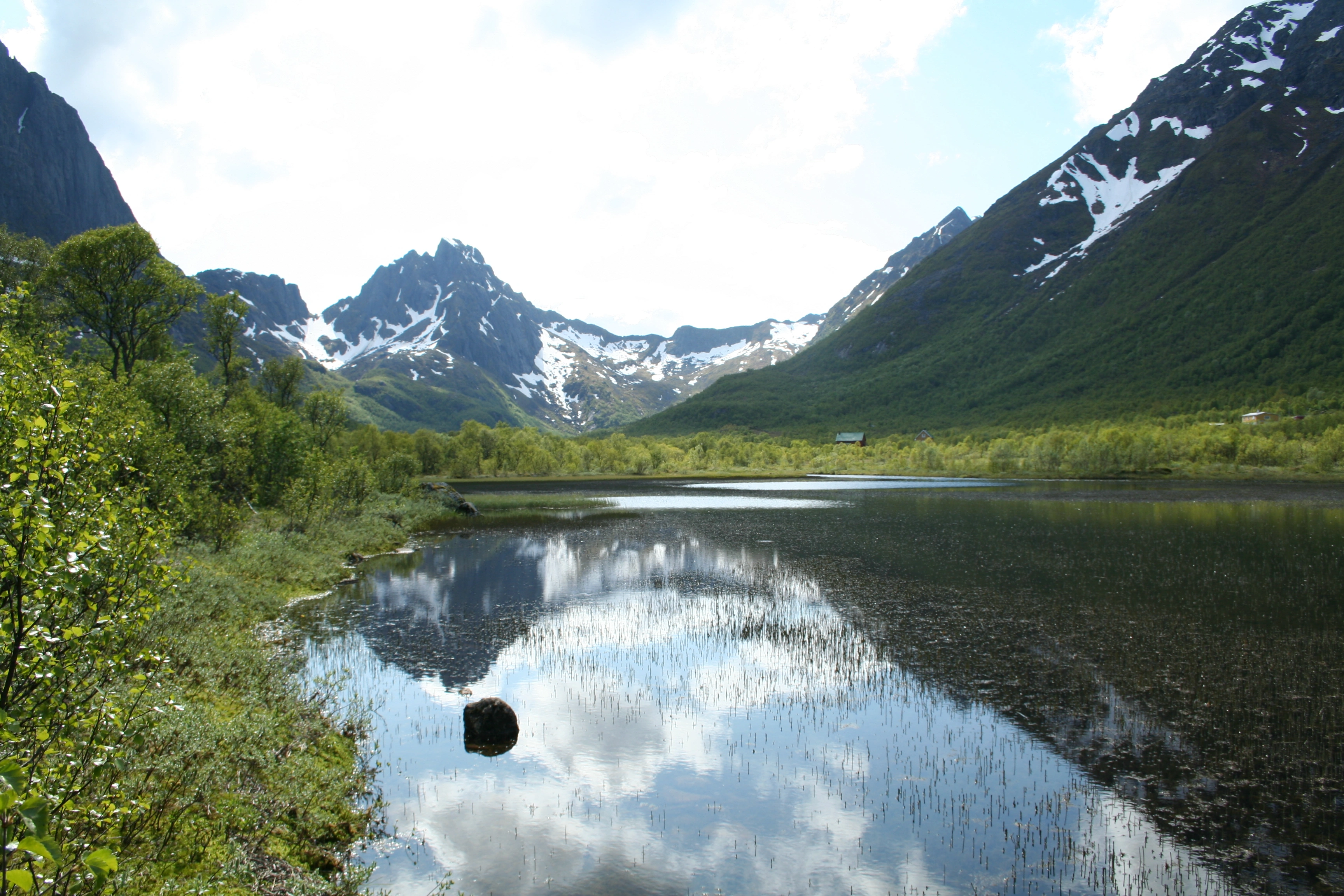 LA-TI-I-D-90 Dypt nedskåret dallandskap under skoggrensen.